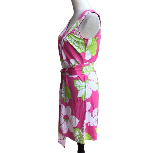 Lily Pulitzer Floral Silk Blend Sleeveless Dress NEW - Picture 3 of 10